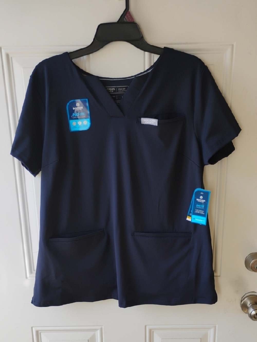 Connie Navy Blue Medical Scrub Top